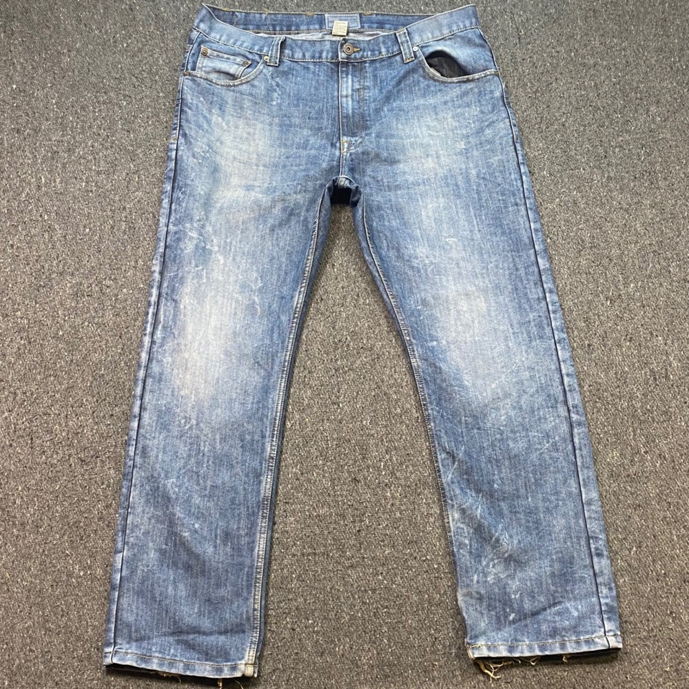 Colours Alexander Julian Jeans Sz 38 Mens Blue Grunge Distressed Frayed Hem Pant